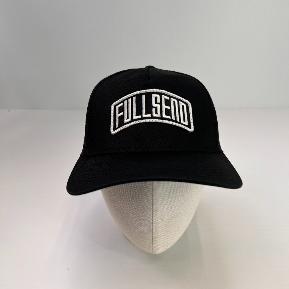 Full Send Hat Men Snap Back Spell Out Logo Street Mesh Run Gym Hip Hype Core Cap